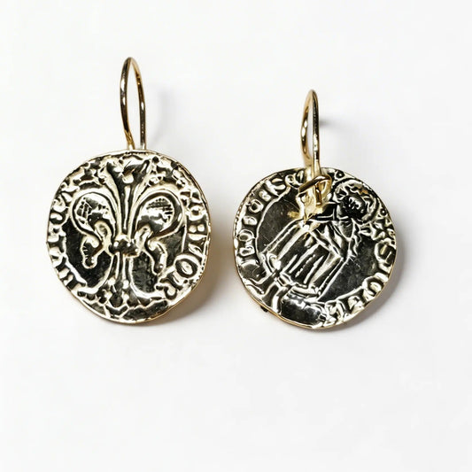 Orecchini fiorino moneta monachella (Copia)